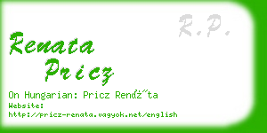 renata pricz business card